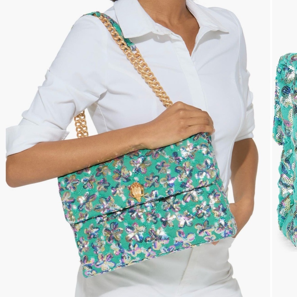 Kurt Geiger Large Shoulder Floral Sequin Women's Bag. Brand new.